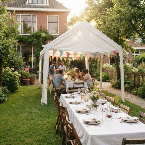 Een tuinfeest organiseren met een tent: waar begin je?