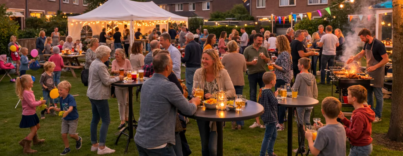 Buurtfeest organiseren met Partytent Huren Rotterdam