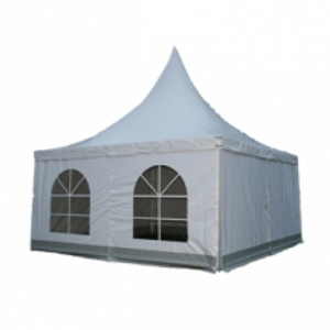 Pagodetent Wit PVC 4x4m Pagodetent Wit PVC 4x4m