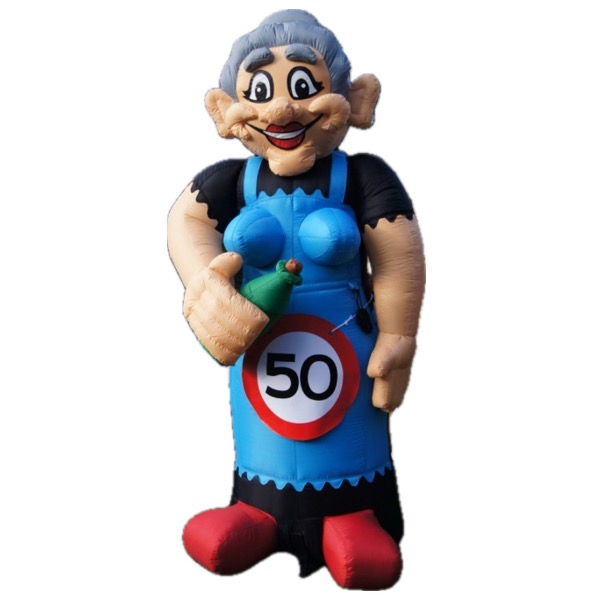 Opblaasbare Sarah met fles