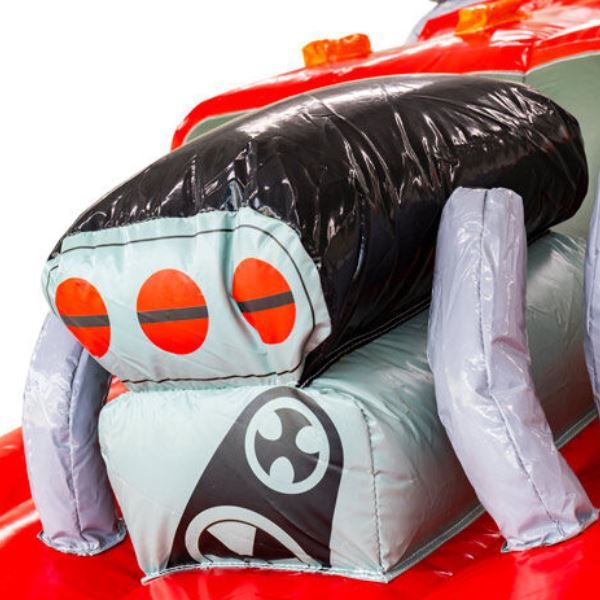 Springkussen Monstertruck met glijbaan